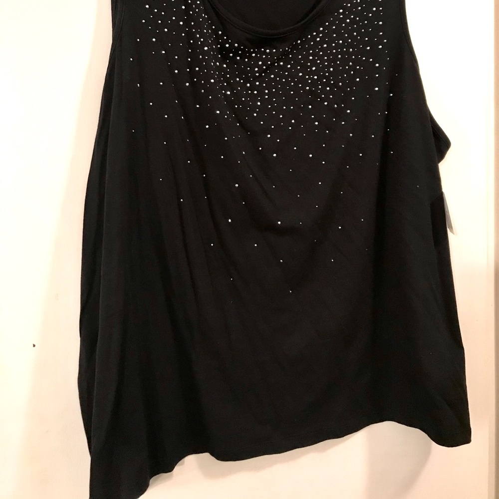 Sparkle studded tank top